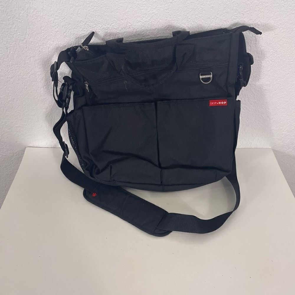 Skip‎ + Hop Black Diaper and Bottle Baby Bag